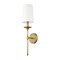 Z-Lite Emily 1 Light Wall Sconce, Rubbed Brass & Off White 3033-1S-RB - alternate 5